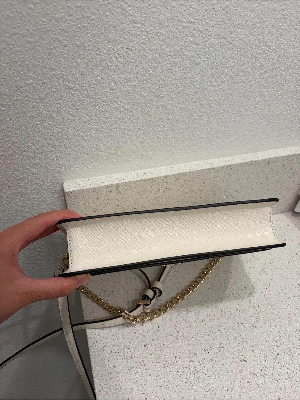 Kate Spade Madison Flap Crossbody Bag White Leather Purse KC430 NWOT Ivory FS